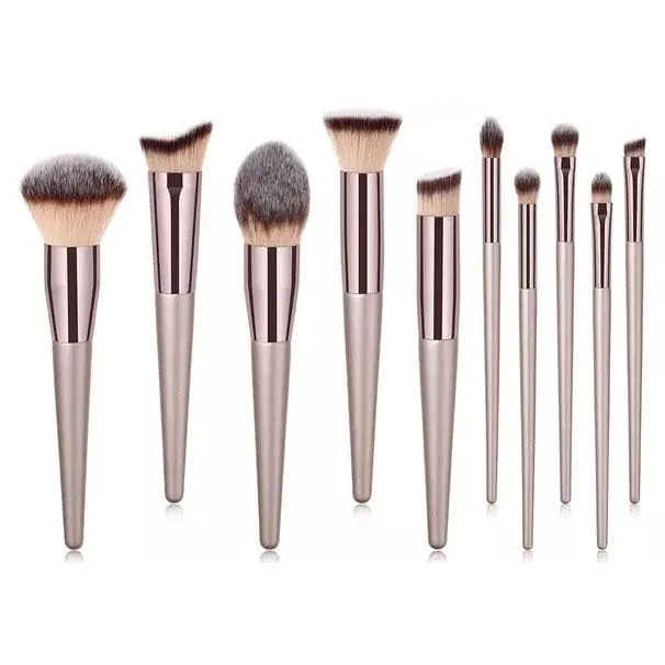 10-Piece Set: Professional Premium Glow Makeup Brush