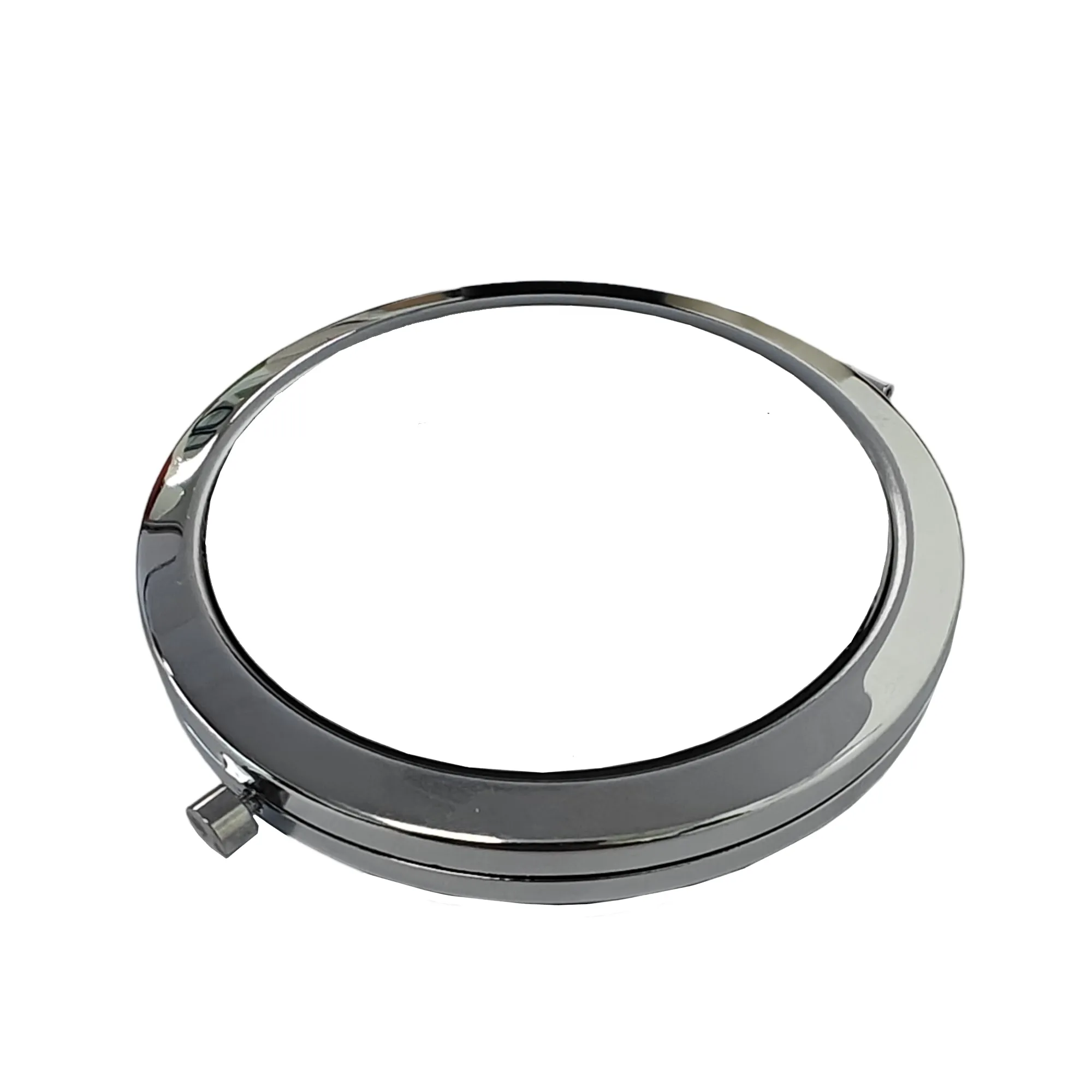 10 x Compact Mirror - Chrome with Push Button - Round
