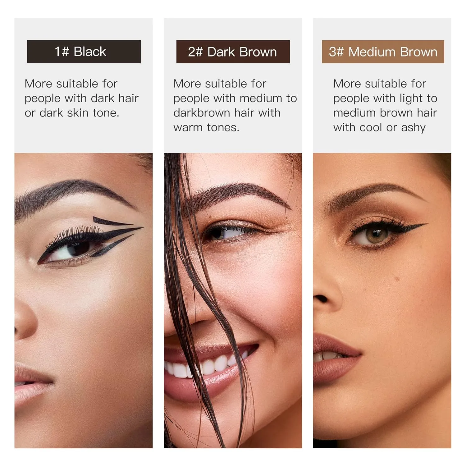 12 PCS Eye-Brow Pencil Set, Waterproof Eyebrow Pencil Microblading Eyebrow Pen Supplies Kit, Eyebrow Tattoo Makeup with 2 Sharpener, 10 Brow Stencils and Eyebrows Essential Tools (Black)