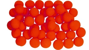 1.5 Inch 50 Super Soft Sponge Balls (Red)
