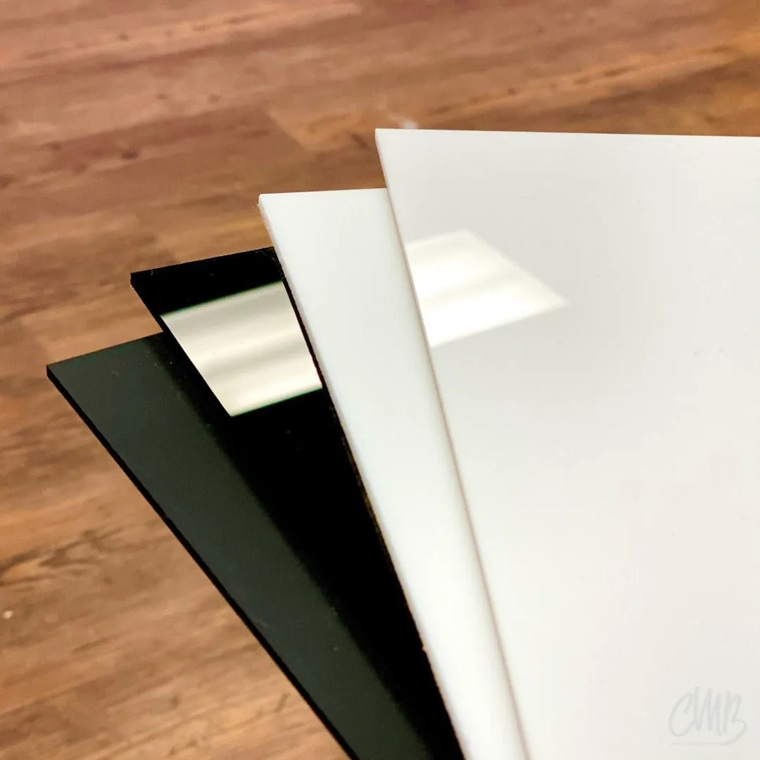 1/8" Gloss Bright White Cast Acrylic Sheets | 3015 | Sublimation Acrylic