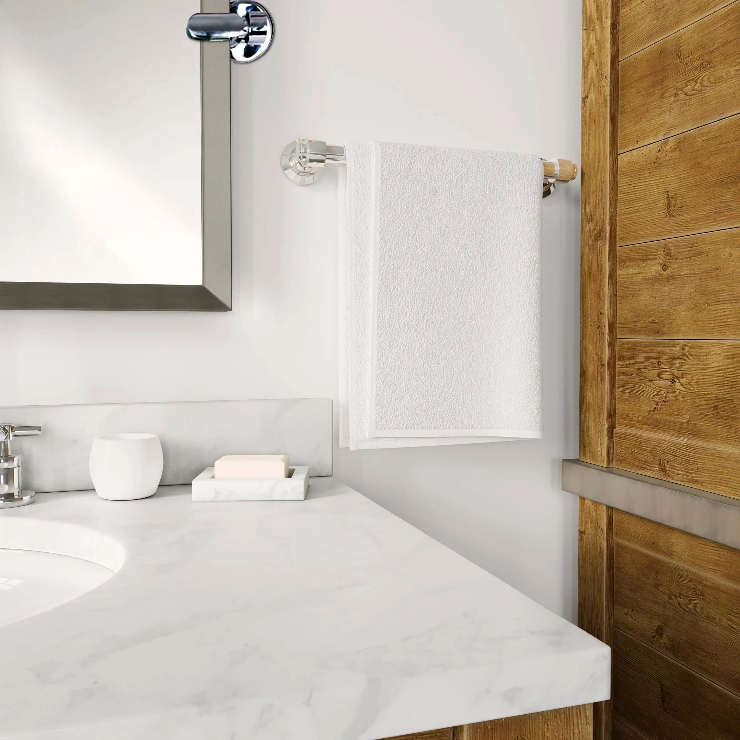21''W x 24''H Rectangular Frameless Bathroom Tilting Mirror - Available in 3 Colors