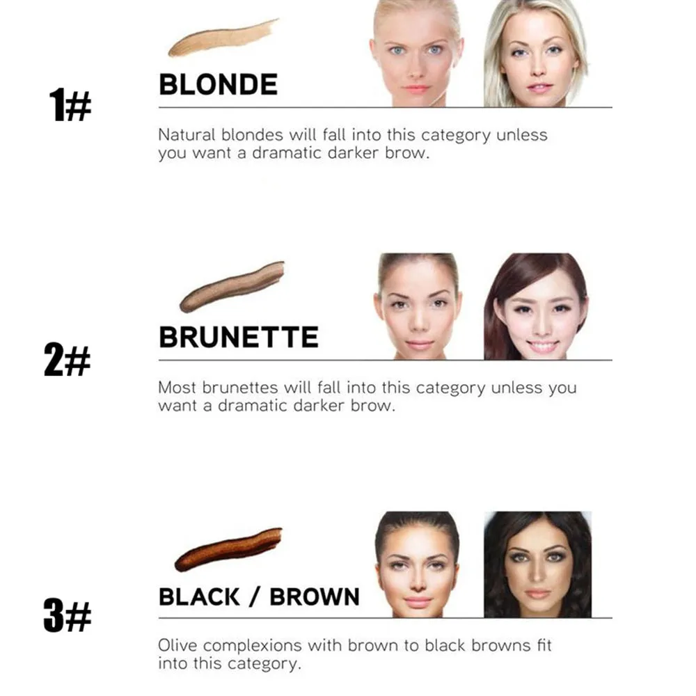 3 Color High-end Automatic Matte Eyebrow Pencil Waterproof