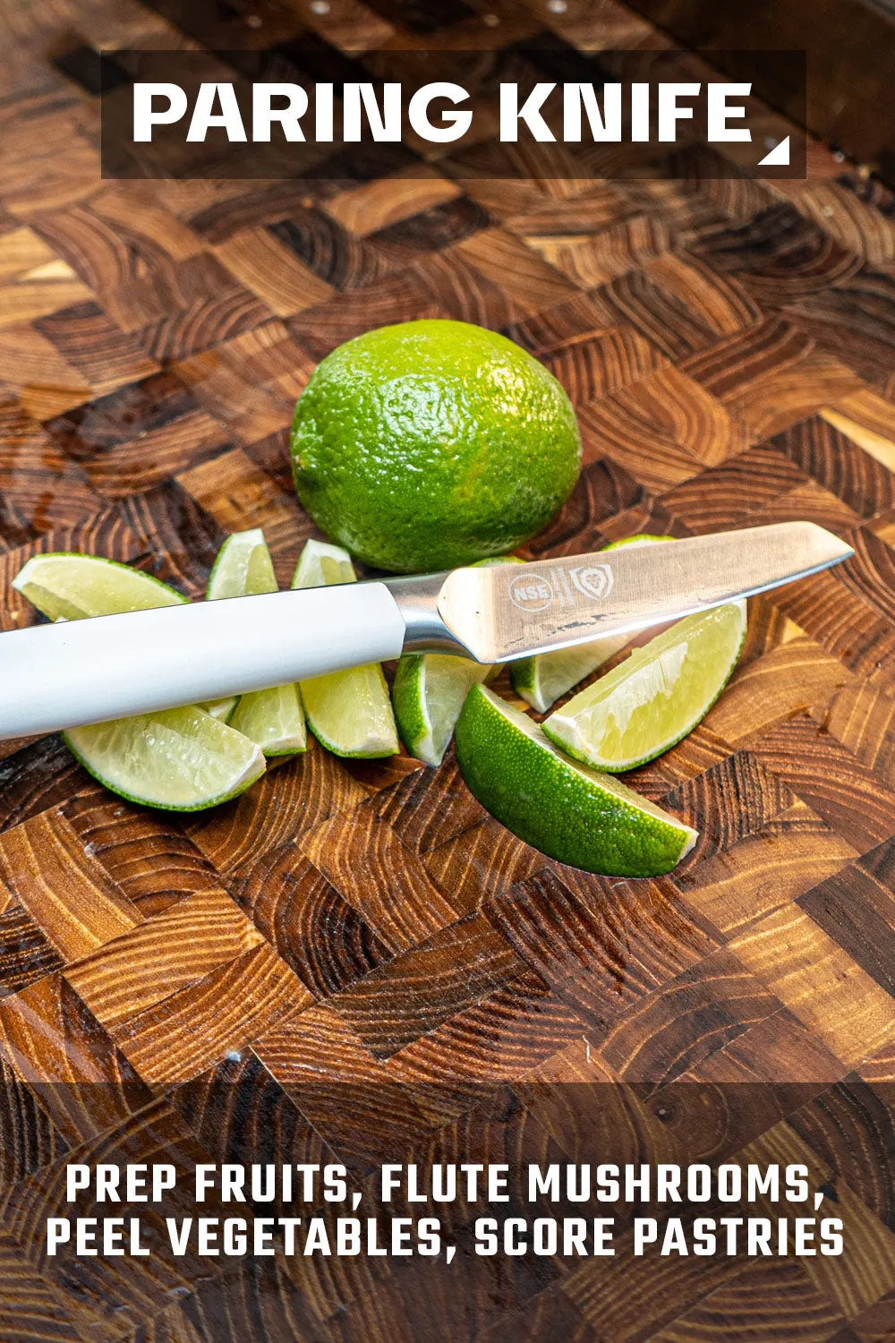 3-Piece Knife Set | White Handle | Vanquish Series | NSF Certified | Dalstrong ©