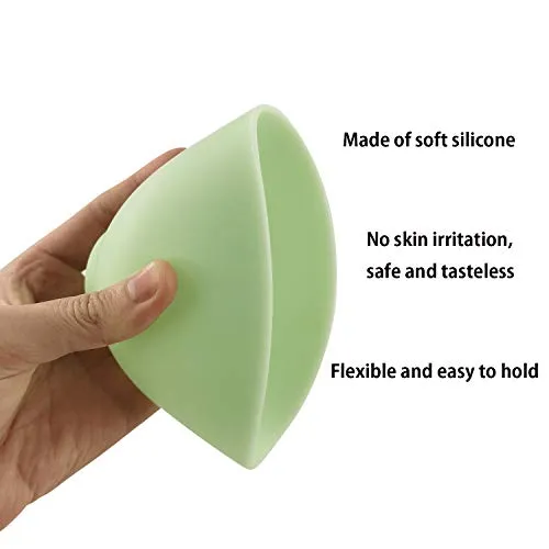 3.3 Inch Home Use Silicone Facial Mask Mixing Bowl for Facial Mask，Mud Mask and Other Skincare Products Multi colored 5 Pcs (Small)