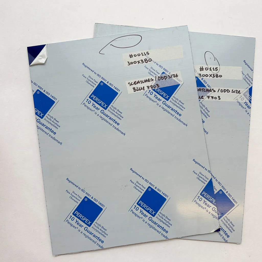 3MM ACRYLIC TRANSLUCENT GLOSS - BLUE 7703 *SECONDS* (0115)