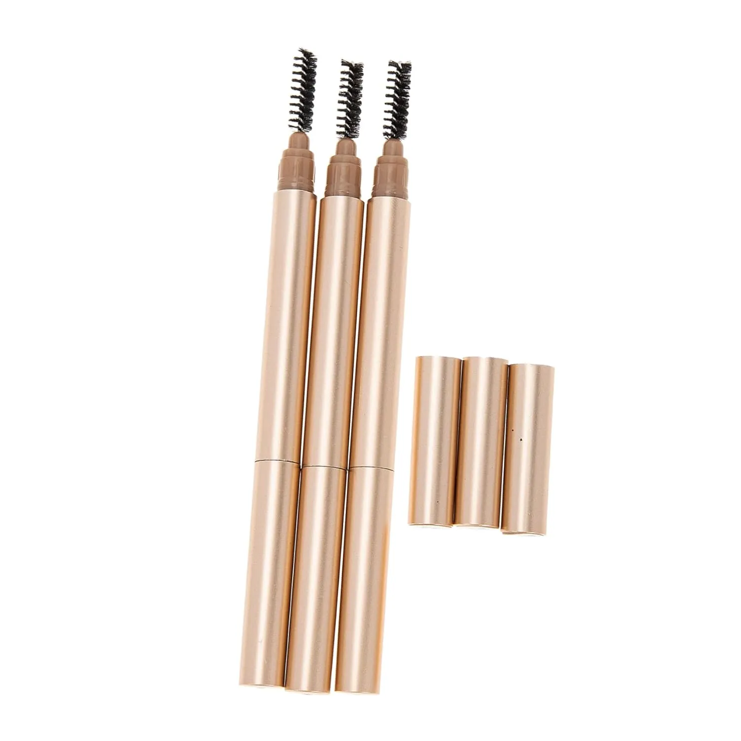 3Pcs Brow Pencil Eyebrow Makeup Accessories for Natural Smudge Finish for Travel and Everyday Use