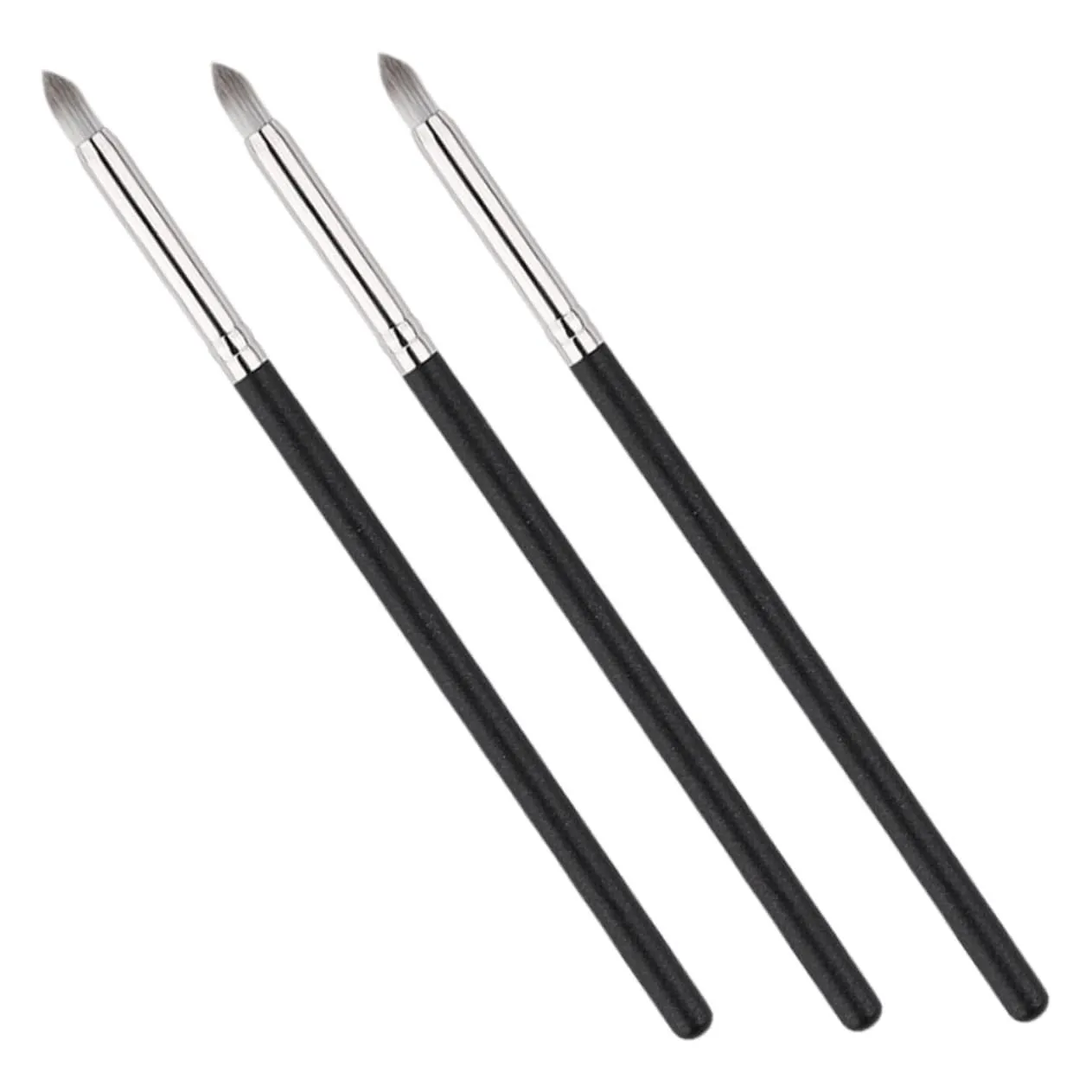 3pcs Concealer Brush for under Eye Makeup Applicator for Liquid Foundation and Loose Powder Ergonomic Handle for Comfortable Use for Home and Outdoor Beauty Applications