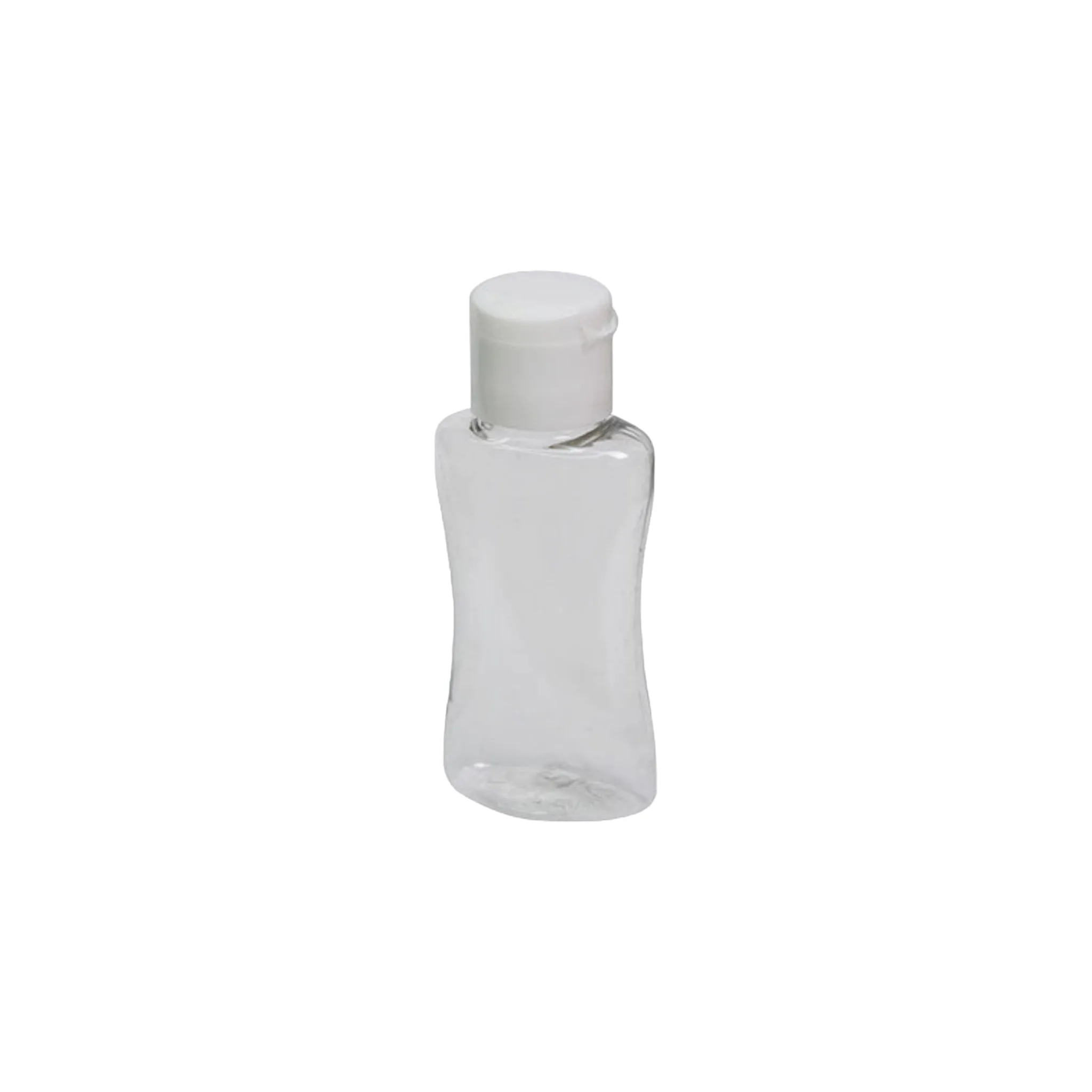 500ml PET Lotion Curve Bottle Clear Plastic with Lotion Lid Nu Ware