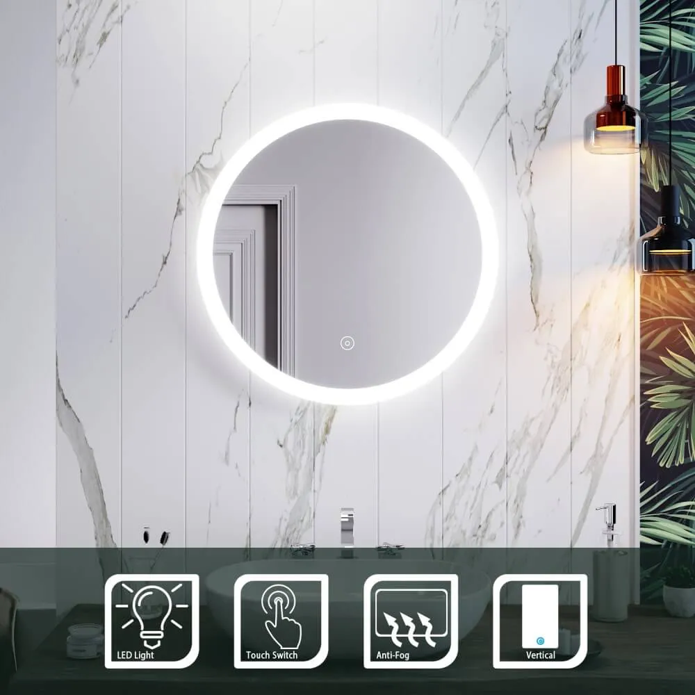 620 840mm Back&Front LED Light Bathroom Mirror