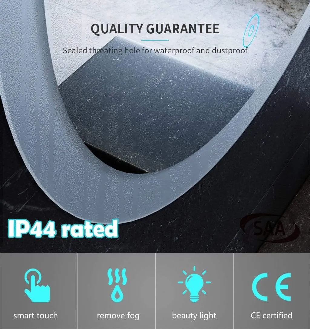 620 840mm Back&Front LED Light Bathroom Mirror