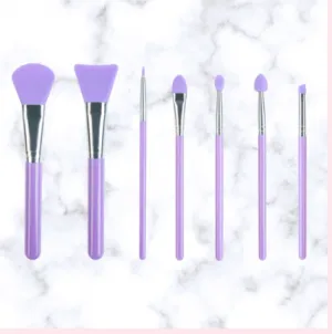 7 Pcs Silicone Makeup Brush Set. Applicators