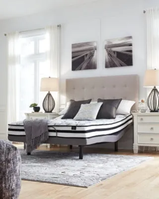 8 Inch Chime Innerspring King Mattress in a Box with Better than a Boxspring 2-Piece King Foundation