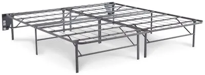 8 Inch Chime Innerspring King Mattress in a Box with Better than a Boxspring 2-Piece King Foundation