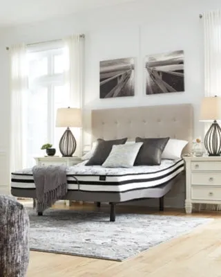 8 Inch Chime Innerspring King Mattress in a Box with Better than a Boxspring 2-Piece King Foundation