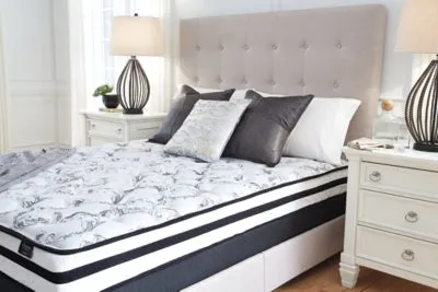 8 Inch Chime Innerspring King Mattress in a Box with Better than a Boxspring 2-Piece King Foundation