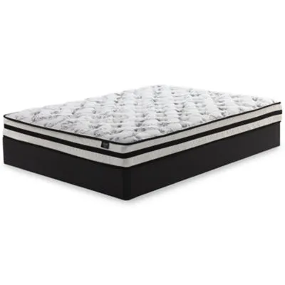 8 Inch Chime Innerspring King Mattress in a Box with Foundation King Foundation