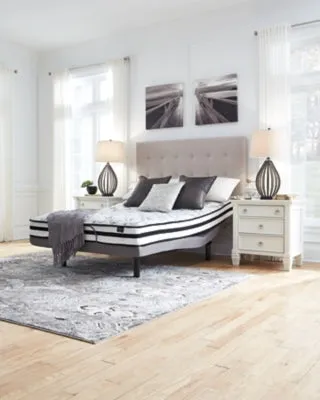 8 Inch Chime Innerspring King Mattress in a Box with Foundation King Foundation