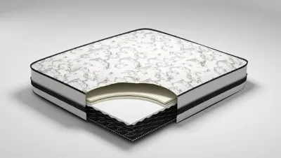 8 Inch Chime Innerspring King Mattress in a Box with Foundation King Foundation