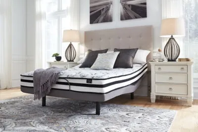 8 Inch Chime Innerspring King Mattress in a Box with Foundation King Foundation