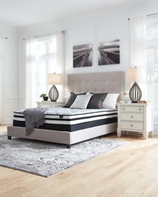 8 Inch Chime Innerspring King Mattress in a Box with Foundation King Foundation