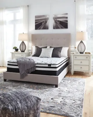 8 Inch Chime Innerspring King Mattress in a Box with Foundation King Foundation