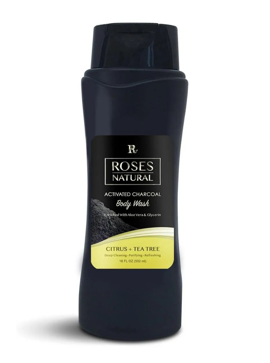 Activated Charcoal Body Wash - Citrus   Tea tree