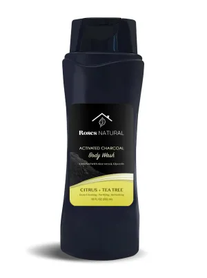 Activated Charcoal Body Wash - Citrus   Tea tree