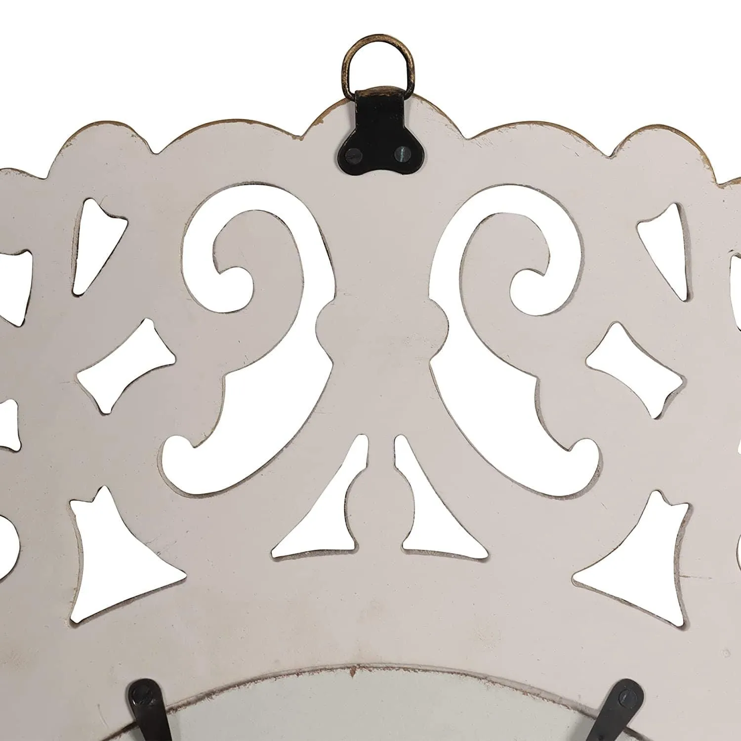 Adan's Homes Decorative Wall Mirror for Bathroom, Living Room, Gold, AHMR69, 60 cm x 60 cm x 2 cm