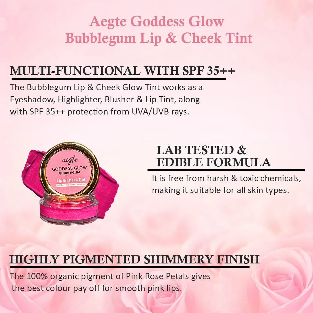 Aegte Organics Lip and Cheek Tint Balm & Eyelash Extension Hypercurl Waterproof Mascara