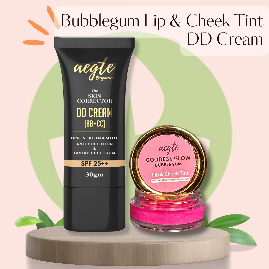 Aegte Organics Skin Corrector DD Cream SPF 25   &  Lip and Cheek Tint Balm