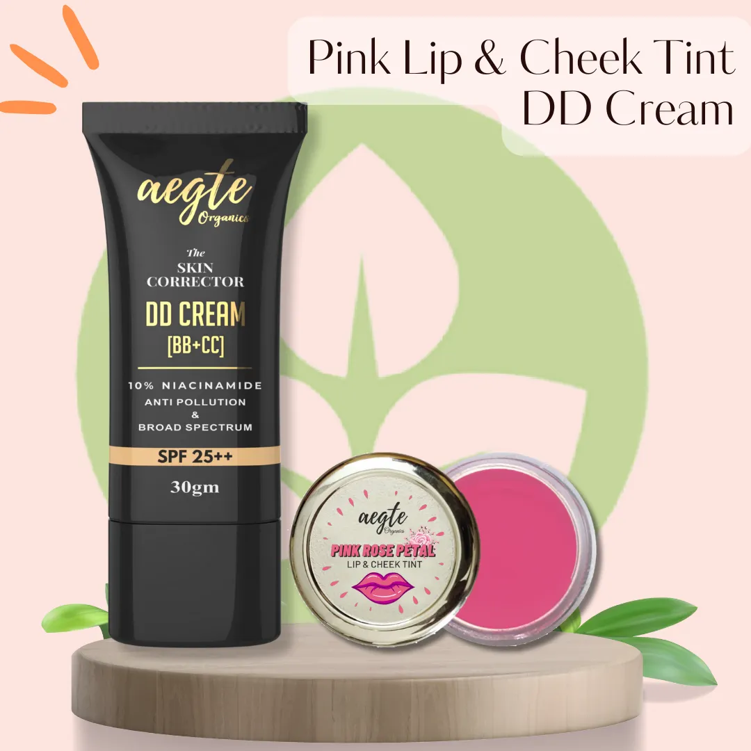 Aegte Organics Skin Corrector DD Cream SPF 25   &  Lip and Cheek Tint Balm