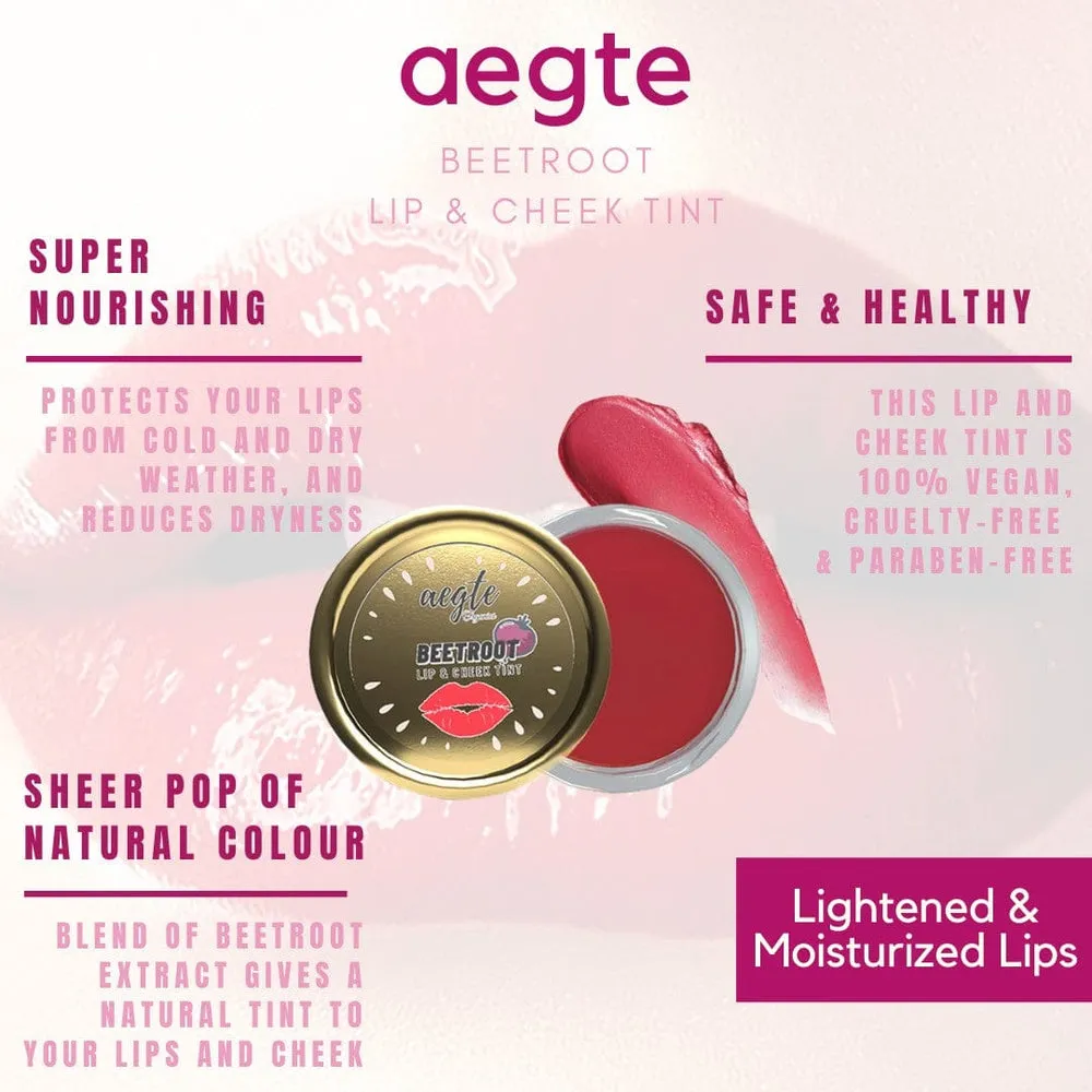 Aegte Skin Corrector DD Cream, Lip & Cheek Tint & 3D Gel Kajal