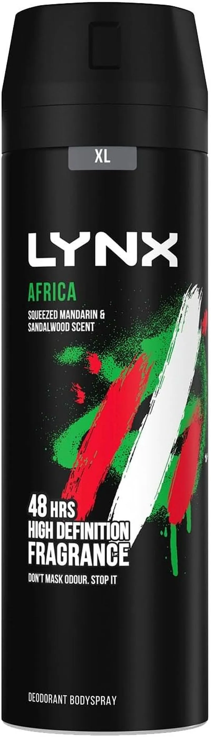Africa Men's Fragrance, Aluminium Free Masculine Body Spray Deodorant, Fresh And Long Lasting Odour Protection, 10 Pack of 200m.