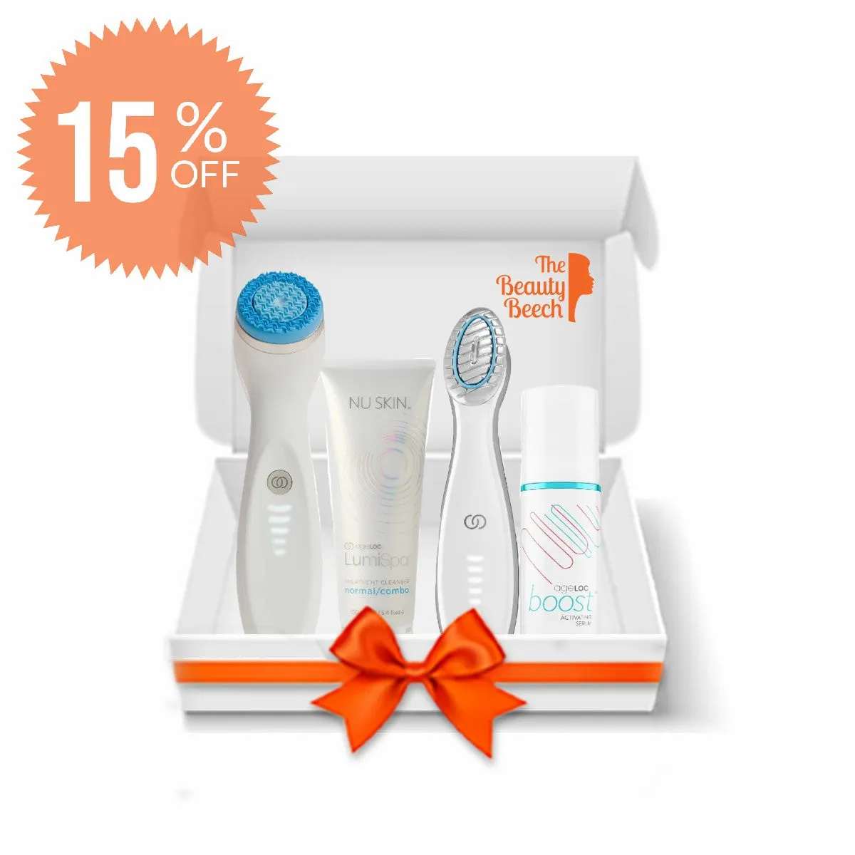 ageLOC LumiSpa iO & Boost Kit (White   Blue)