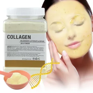 Angeland Jelly Mask for Facials Professional Natural Gel Face Masks, Moisturizing & Hydrating Jelly Face Masks, Peel Off Face Masks SkinCare 23 Fl Oz (Collagen)