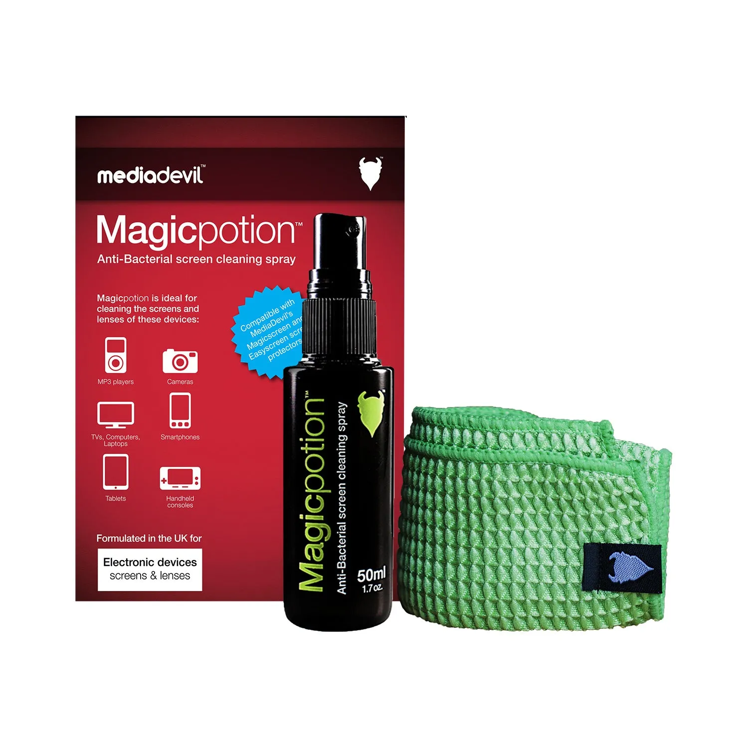 Anti-Bacterial Phone Screen & Lens Cleaning Spray Kit | Magicpotion
