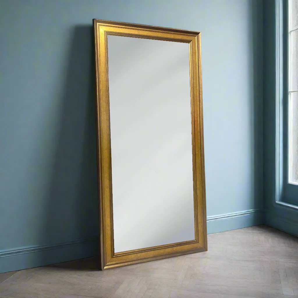 Antique Gold Framed Wall Mirror 9 Bespoke Sizes