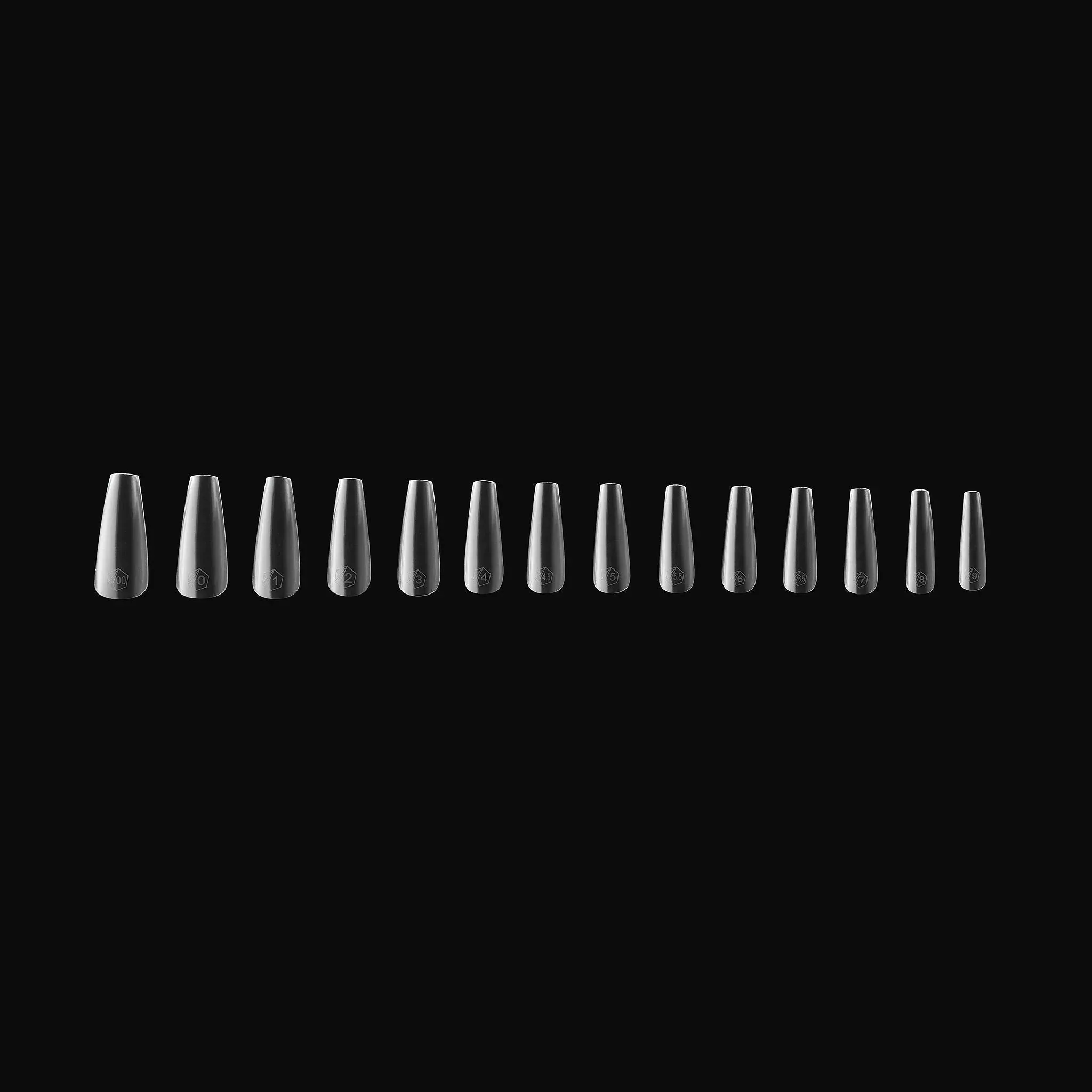 APRES GEL-X TIPS - SCULPTED COFFIN LONG - ORIGINAL & NEW