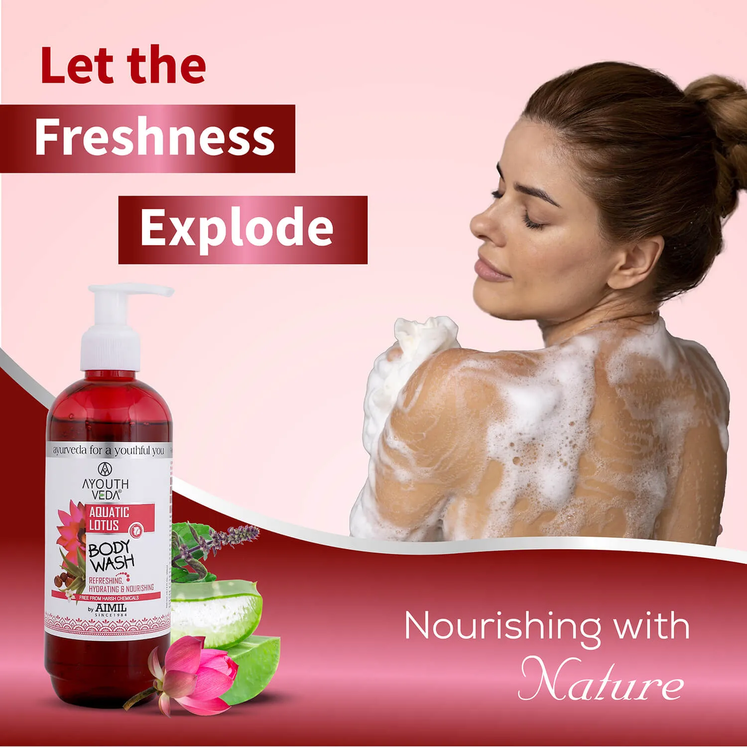 Aquatic Lotus Body Wash  With Super Hydrating & Refreshing Formula -(Net Qty-300ml)