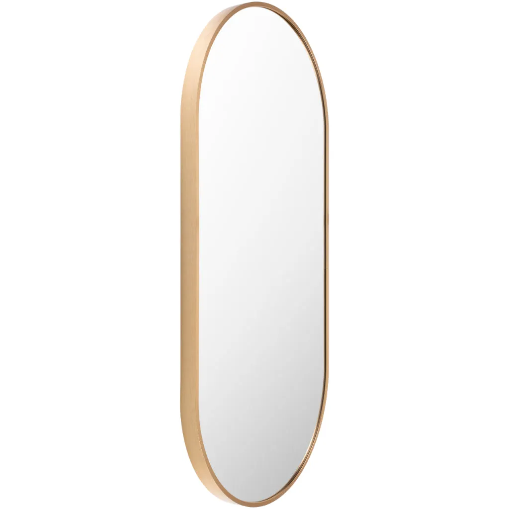 Aranya Oval Brass Mirror