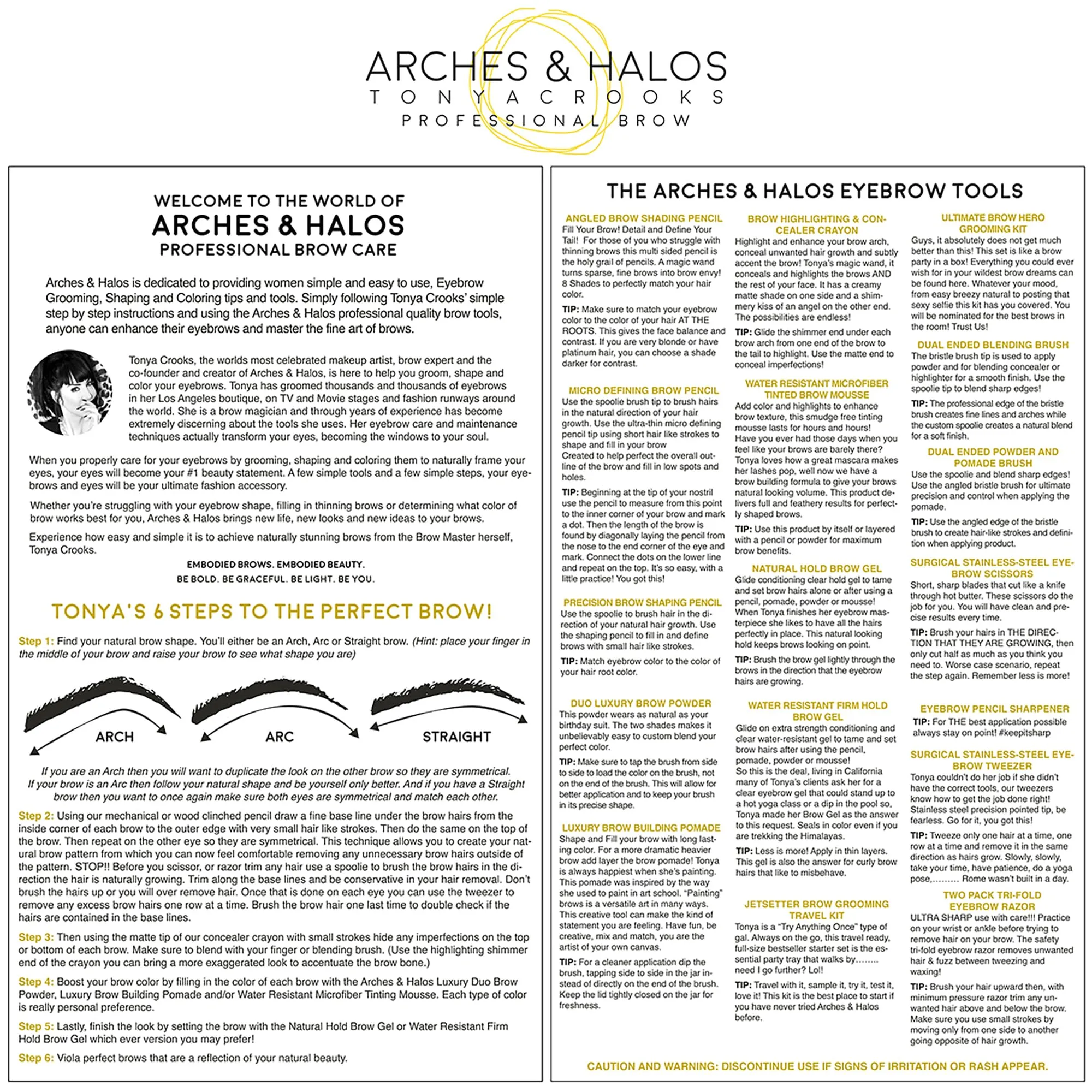 Arches & Halos Microfiber Tinted Brow Mousse - Neutral Brown - Soft, Natural Definer Mousse to Shape, Sculpt and Control Eyebrows - Silky, Non-Crunchy, Fast-Setting Texture - Vegan Formula - 0.106 oz
