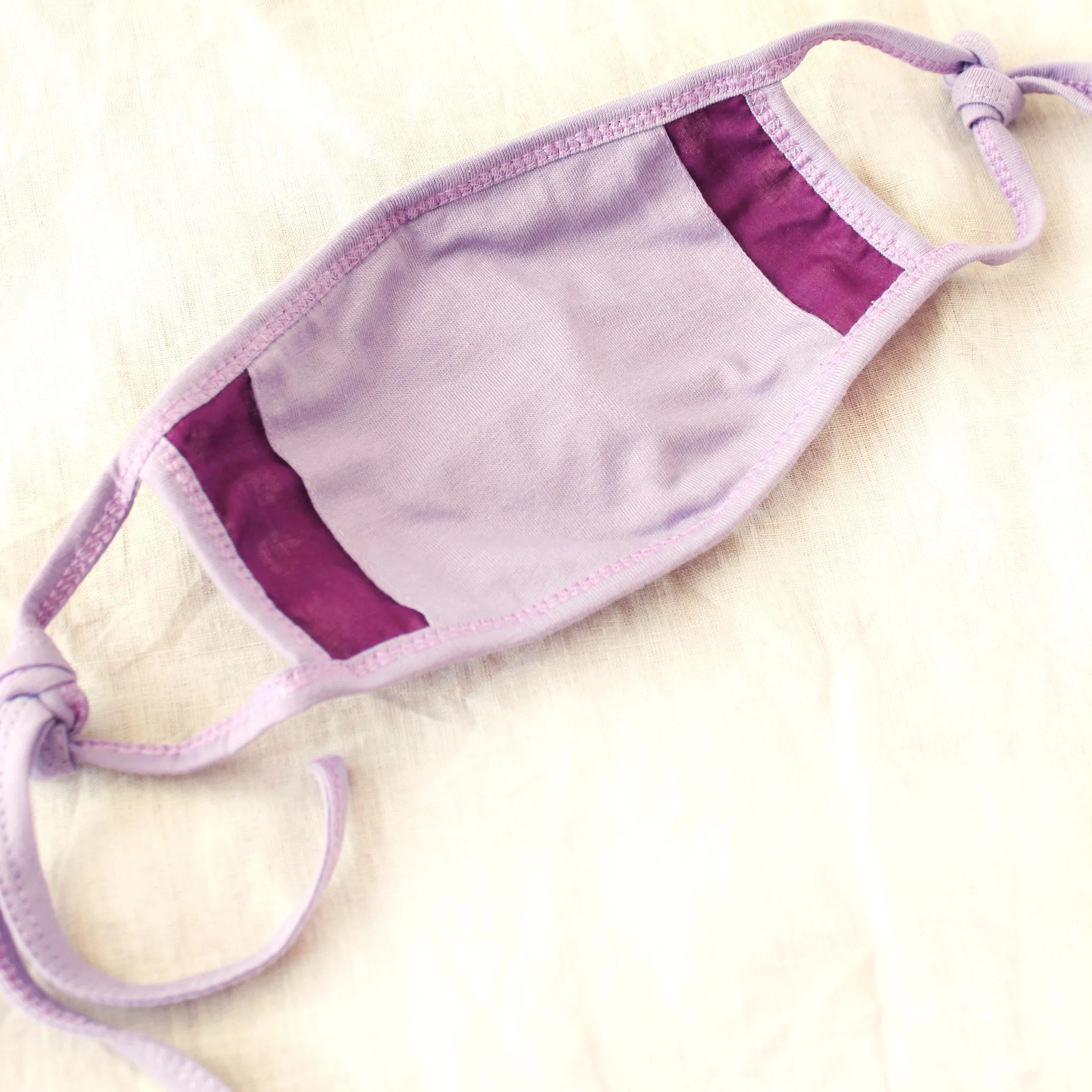 ARNOLDI 3-ply All-size Organic Cotton Face Mask (Waterproof), in Lilac
