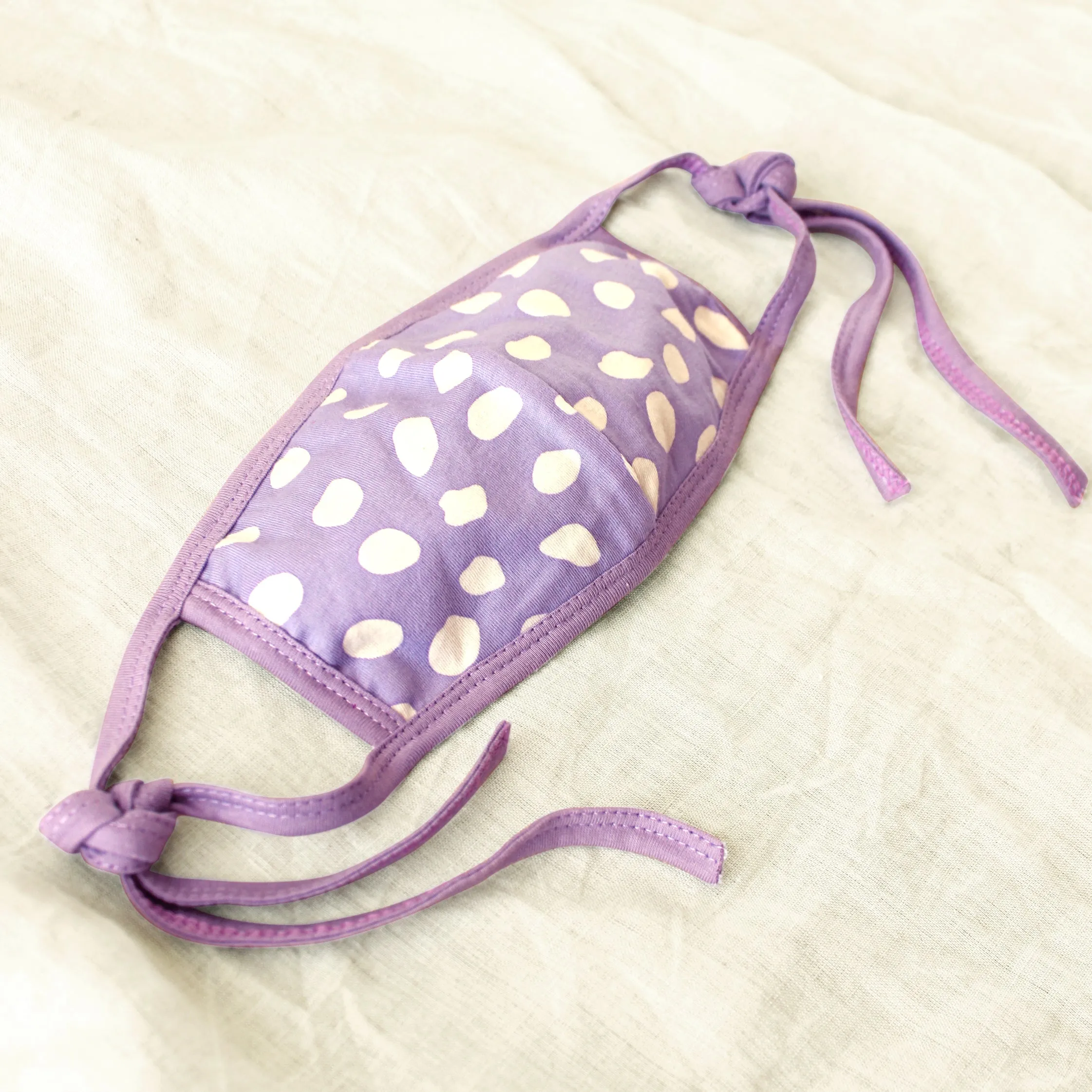 ARNOLDI 3-ply All-size Organic Cotton Face Mask (Waterproof), in Lilac