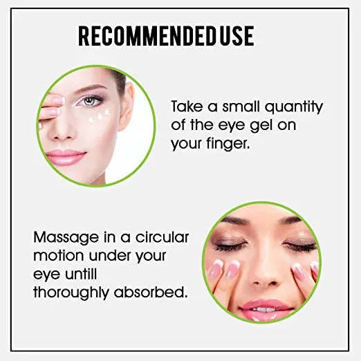 AromaMusk Under Eye Cream Gel For Puffy Eyes, Dark Circles, Wrinkles & Fine Lines With Vitamin C, Cucumber, Niacinamide, Green Tea And Madonna Lily, 50gm