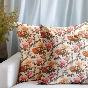 Ashrutha Floral Cushion Cover - Set Of Two