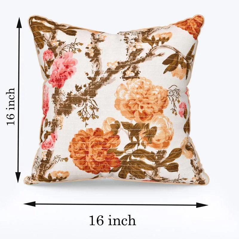 Ashrutha Floral Cushion Cover - Set Of Two