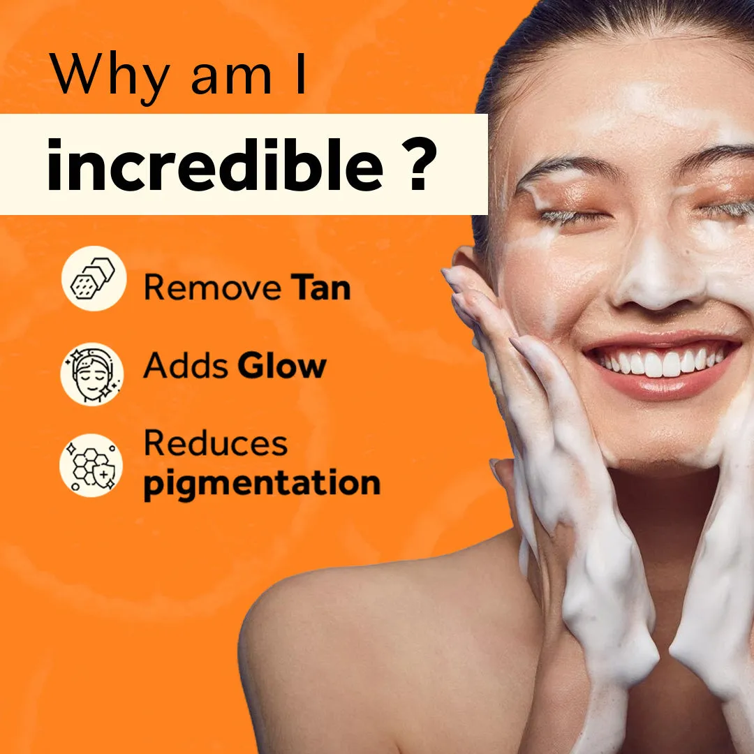 atulya Orange Peel Foaming Face Wash with Silicone Brush - 150ml (Buy Any7 Products & Save Rs.700 Use code : RS700)