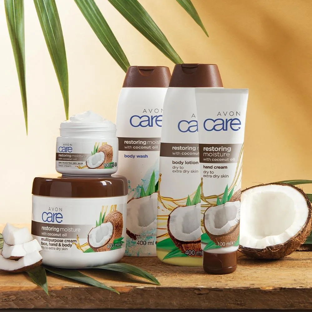 Avon Care Coconut Oil Multipurpose Cream for Face, Hands & Body - 75ml