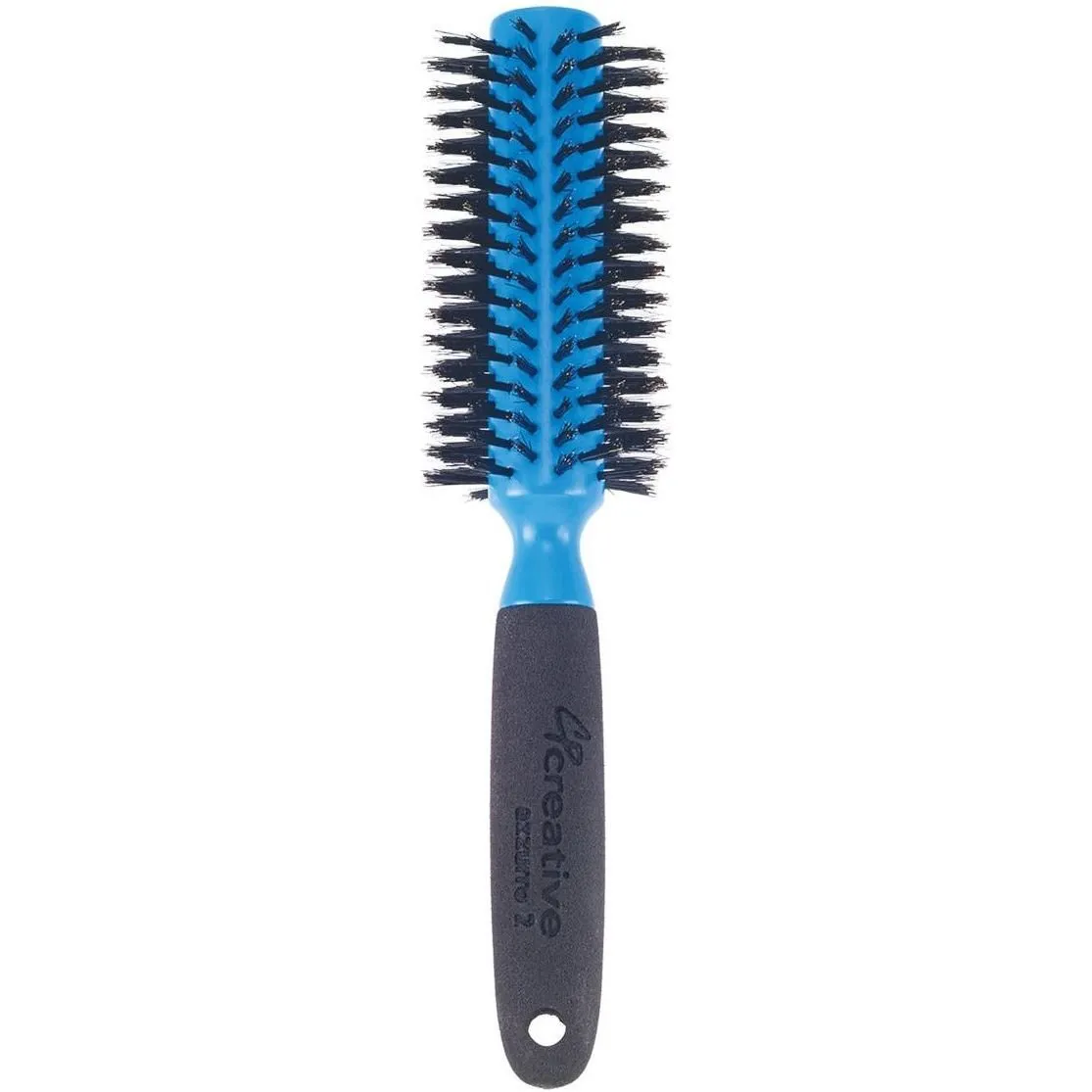Azzurro Wood  Barrel Round Boar Bristle Hair Brush
